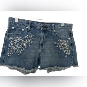Gap 1969 Shorts Original Best Girlfriend Short Embroidered Floral